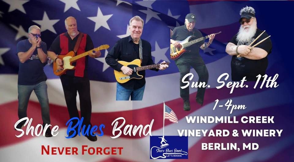 Shore Blues Band American flag flyer