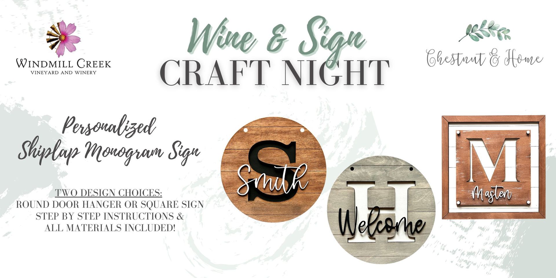 windmill creek wine and sign night