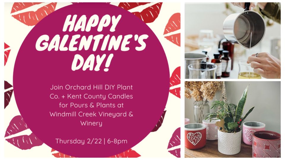 Infographic for a Valentin's Day event at Windmill Creek