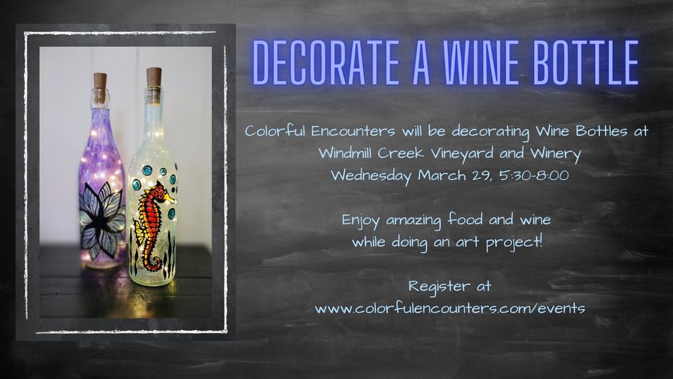Decorate a Wine Bottle Class