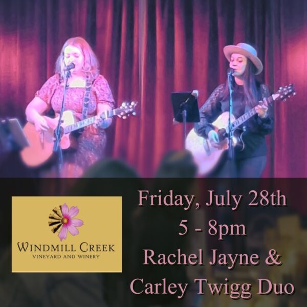 Carly Twigg Duo live at Windmill Creek Vineyard and Winery