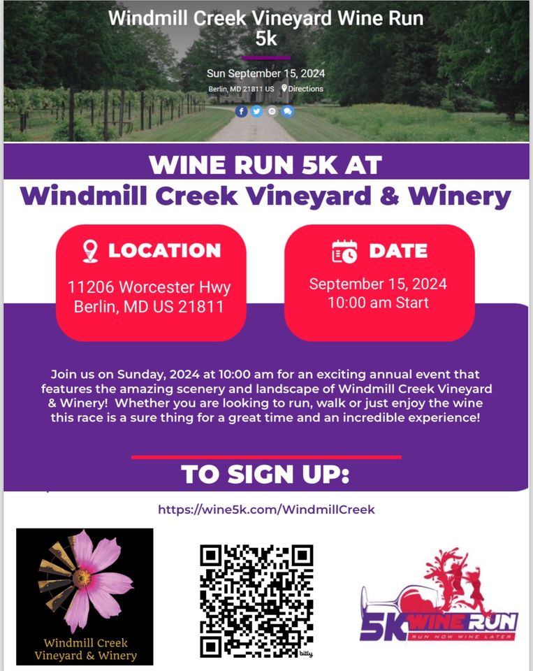 Windmill Creek 5k Wine Run