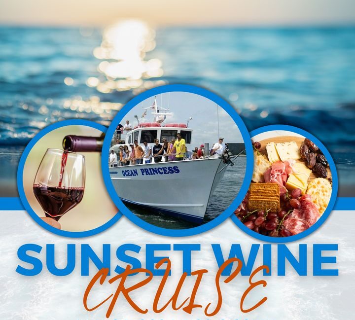 Flyer advertising a wine tasting cruise