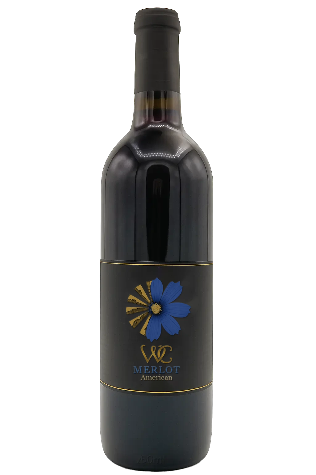 merlot american wine bottle