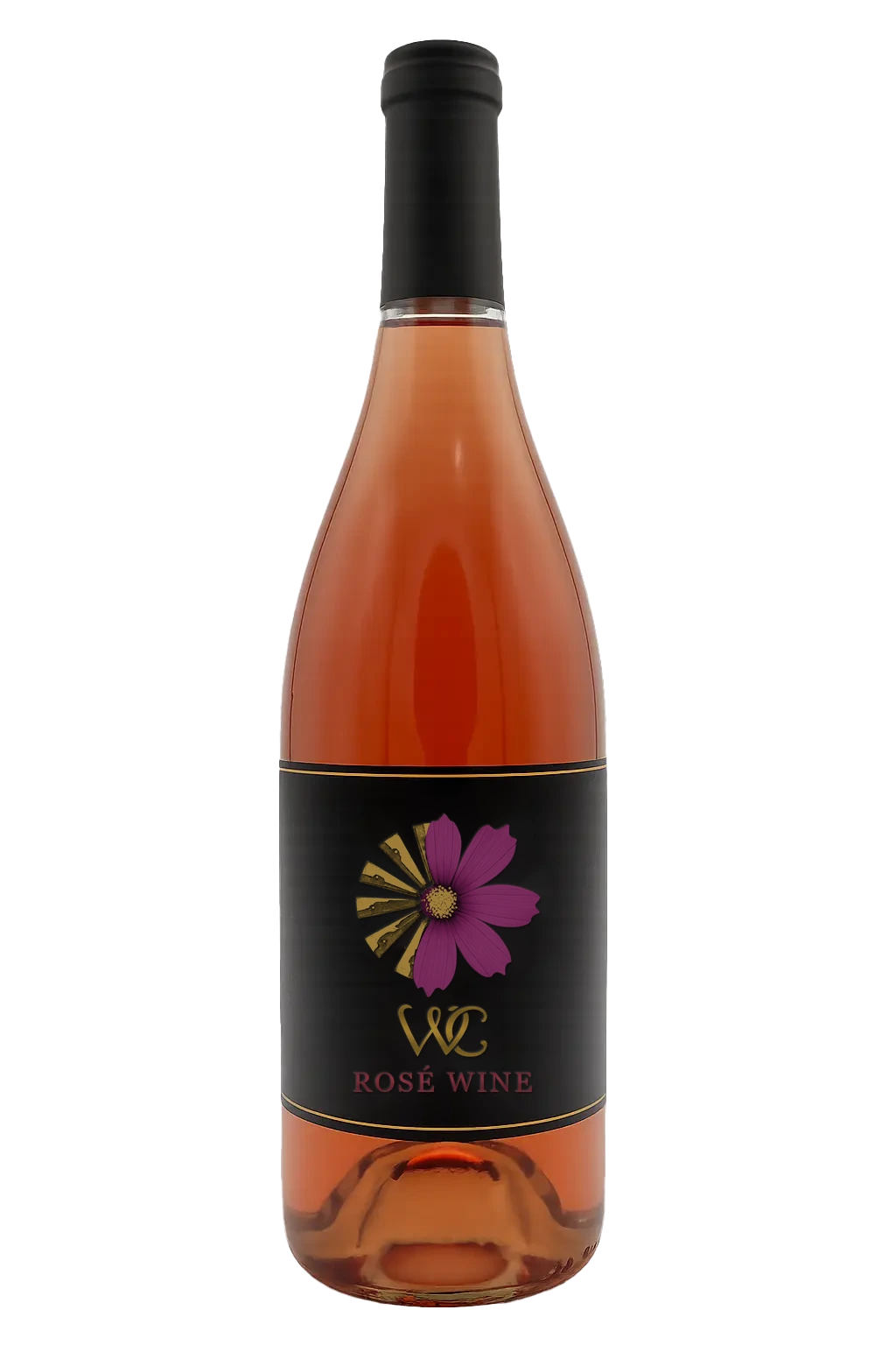 rose wine wine bottle