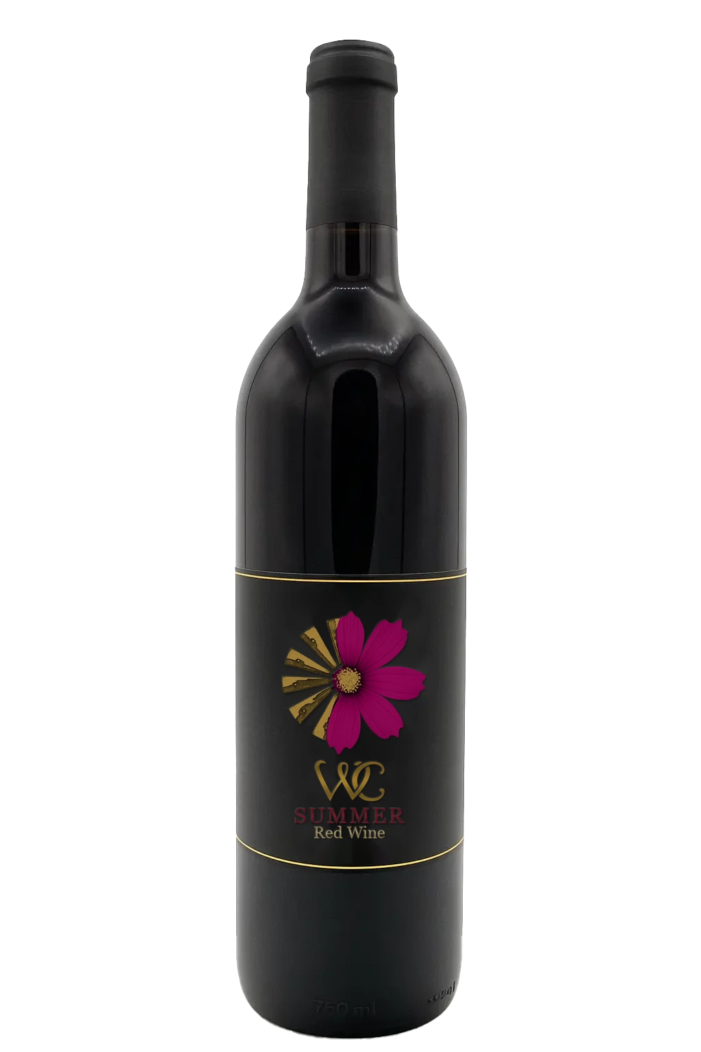 summer red wine bottle