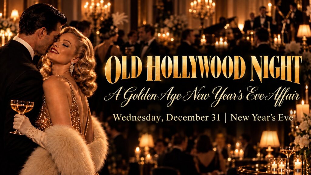 Windmill Creek presents Old Hollywood Night, a Golden Age New Year's Eve affair, Wednesday December 31